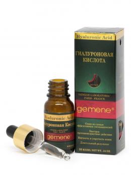 Gemene Гиалуроновая кислота, 10 мл, стекло, пипетка,1